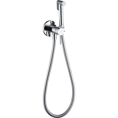 Rubinetto per bidet incassato a monocomando  Modello GENOVA  Colore grigio  Finitura cromata [IMEX®]