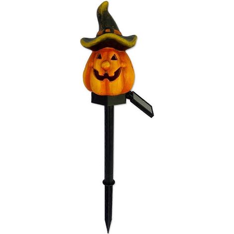Kürbis-Solarleuchten, Halloween-Geisterleuchten, Außendekoration, C--