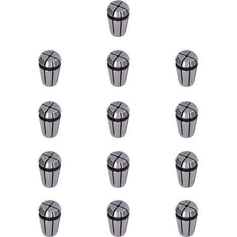 Satz mit 13 ER11-Spannzangen 1,0–7,0 mm für Dreh- und Fräsmaschinen, Spannfutter, Präzisionswerkzeugsatz (1/5)