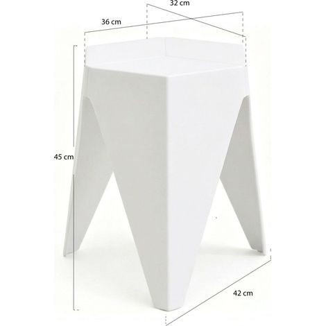 Taburetes Pequeños - Taburete Tiko - Blanco (1/5)