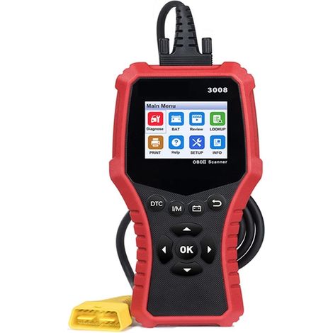 Testeur de charge de batterie 3008 Scanner Support Testeur de batterie complet OBD2 CR3008 OBDII Lecteur de code (1/5)