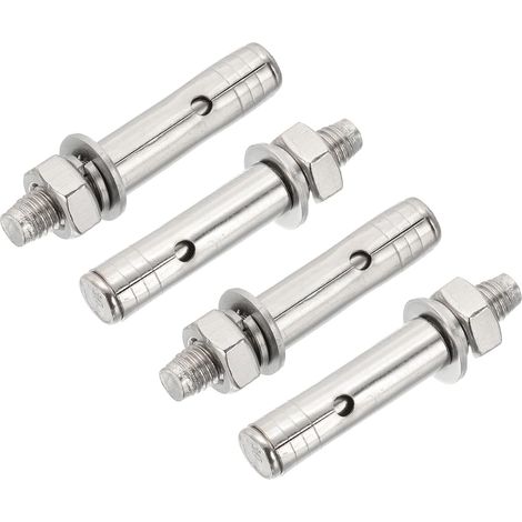 4 Pièces Chevilles À Expansion M10 X 80mm Argent (1/5)