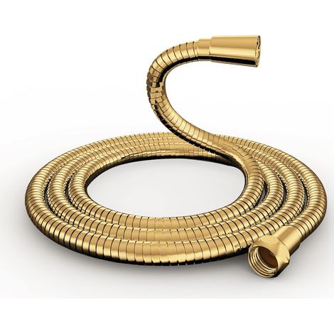 Flexible Douche Doré - Flexible de Douche 1,5m,Anti-torsion Acier Inoxydable Tuyau de douche,Anti-explosion,Tuyau Douche 1.5m,Chromé (1/5)
