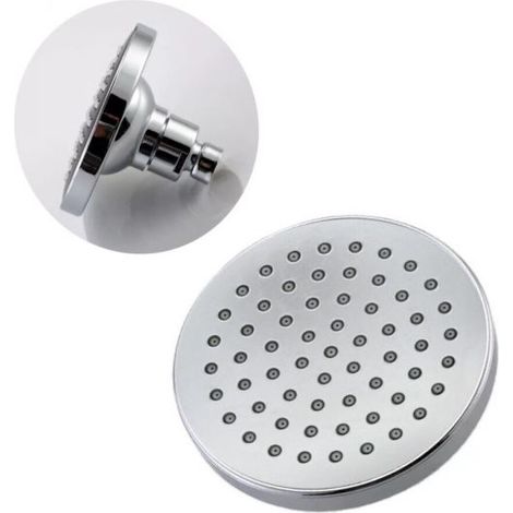 Soffione doccia bagno tondo 11cm per braccio asta saliscendi ABS cromato 69284