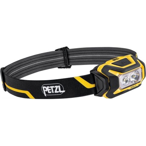 PETEL E070AB00 ARIA 2 PROJECTEUR COMPACT ÉTANCHE À LA POUSSIÈRE JAUNE/NOIR PETZL