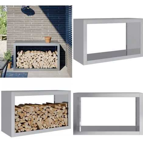 vidaXL Brennholzregal 100x40x60 cm Verzinkter Stahl (1/5)