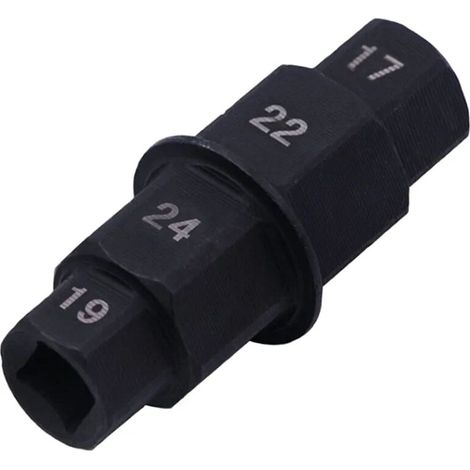 Clé Pour Axe De Roue Avant - Acier Au Carbone - Compatible Avec Douille 3/8 Pouces - 17 mm 19 mm 22 mm 24 mm - 1 Pièce