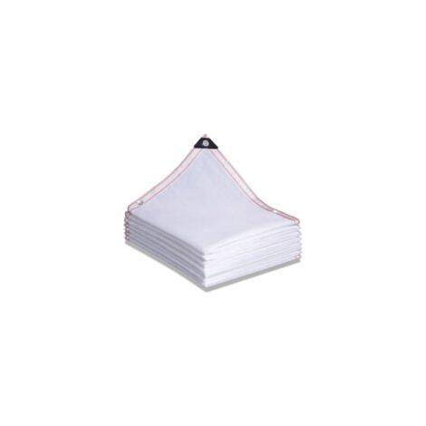 Voile d'ombrage Filet D'ombrage de Jardin,Toile D'ombrage de Protection Solaire pour L'extérieur,Filet de Protection Solaire À 75%,Voiles D'ombrage,pour Pergola Ou Abri D'auto,Blanc (2x2m)