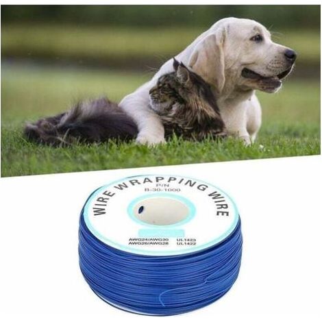 Fil de clôture pour animaux de compagnie - 300m/984ft - Chien - Clôture électrique - Fil de bobine - Fil enterré solide - Système de clôture électrique pour chien (1/4)