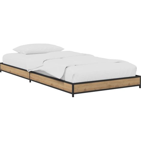 Estructura de cama Roble Artesanal 80 x 200 cm