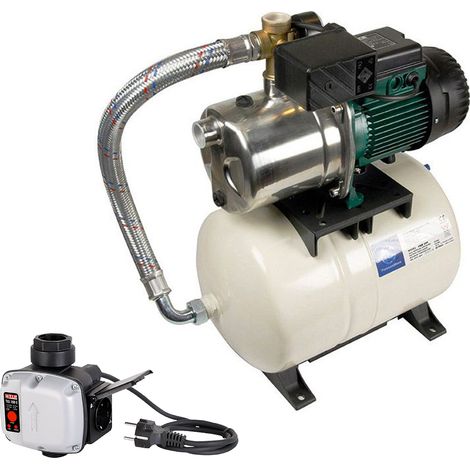 DAB Aquajet-Inox 132/20 M mit Trockenlaufschutzsystem - Hauswasserwerk - 4.700 L/Std. - 1490W - Förderhöhe 48 m