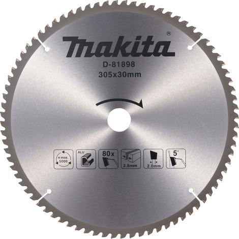 Lama per sega MAKITA TCT alluminio 305x30mm 80 denti D-81898