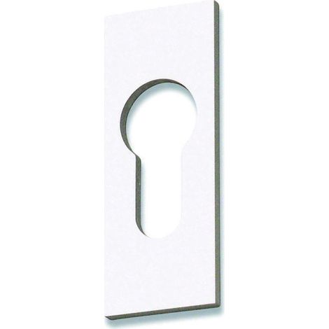 Rosace rectangulaire clé I D4015 - anodisé noir - épaisseur : 3 mm - GOETTGENS