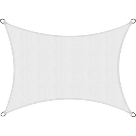 Voile d'ombrage blanche, tente d'extérieur à isolation thermique, aide au camping en plein air, blanc, 2M×3M (1/5)