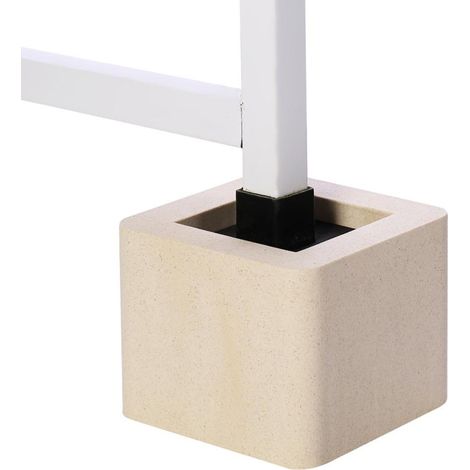 Ensemble de 4 rehausseurs de pieds de meubles en céramique et plastique imitation plastique pour table, bureau, lit, canapé, armoire (1/5)