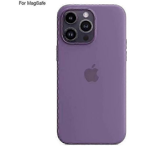 Stoßfeste Schutzhülle aus flüssigem Silikon, kompatibel mit MagSafe und iPhone 15 Pro, bietet verbesserten Halt und erhöhten Schutz vor Stürzen.