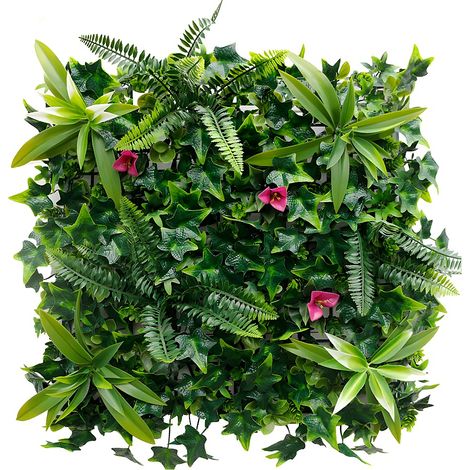 Mur végétal synthétique vert - pack de 3m² - IKAZ (1/4)