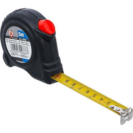 m Ruban 5 m x 19 mm - Précision et Robustesse pour Mesures Faciles, Acier, Pro - D-Work (1/5)