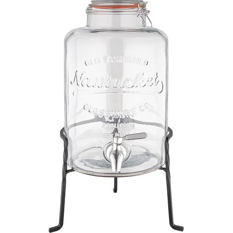 Distributeur d'eau rétro en verre avec socle 8,5L - Ref CK939 - Olympia (1/4)