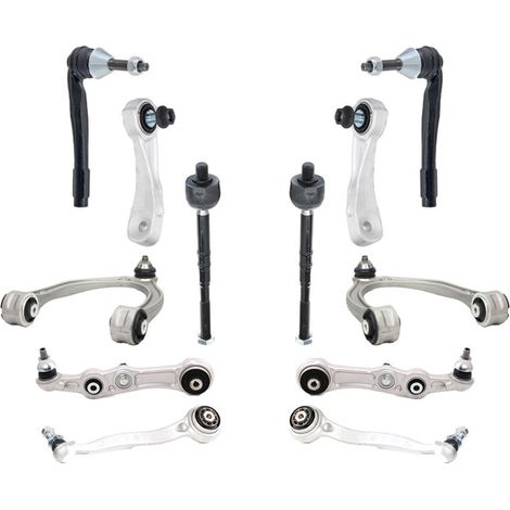 KIT BRACCIO OSCILLANTE 12 PEZZI COMPATIBILE CON MERCEDES-BENZ CLASSE CLASSE E (W213) E 2 / Kit Sospensione Completo OE/OEM / Bracci Oscillanti + Testine Sterzo / Sostituzione Diretta OEM