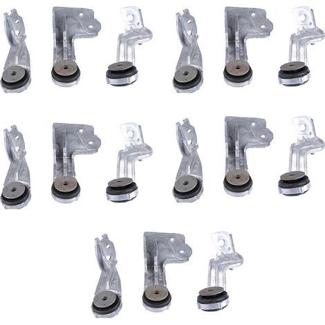 Cinq supports d'assemblage d'intercooler (9803778980, 9803779180, 9803778880) compatibles avec 308, 308S, 408, 4008 (1.2THP, 1.6THP, 1.8THP). (1/5)