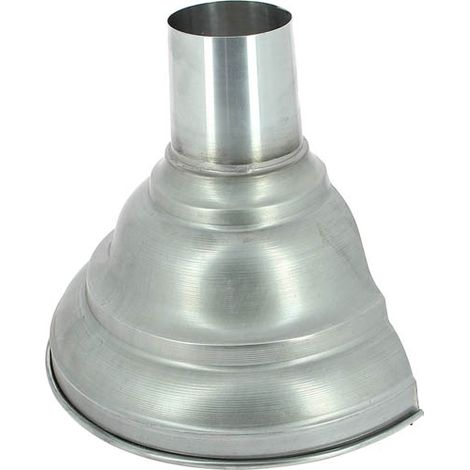 Cuvette 1/2 ronde en zinc Ø80 – Raccord pour gouttière – Norme NF – Résistante aux climats variés – Collecte eaux pluviales