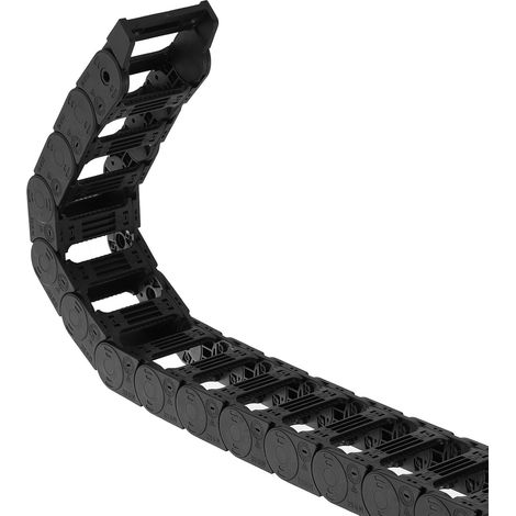 1 M Schleppkette Plastik Kabelträger Offener Typ m Endanschlüsse R55 25X57mm (1/5)