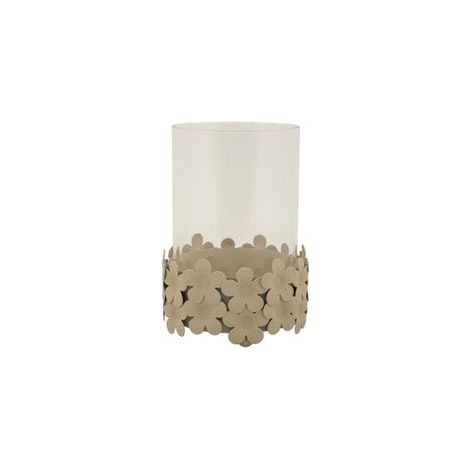 CANDLE HOLDER DUNE C/GLASS CM Ø12X16