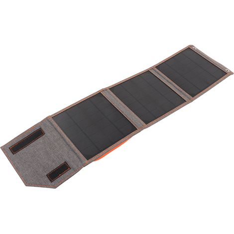 Faltbares 15-W-monokristallines Solarpanel, 5-V-USB-Ausgang, Outdoor-Ladegerät für Camping, Wandern und Reisen (Batterie nicht enthalten, Modell FSC-15W) (1/5)