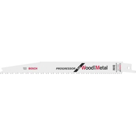 Bosch Accessories 2608654405 Lama per sega universale S 3456 XF - Progressor for Wood and Metal Lunghezza lama della se