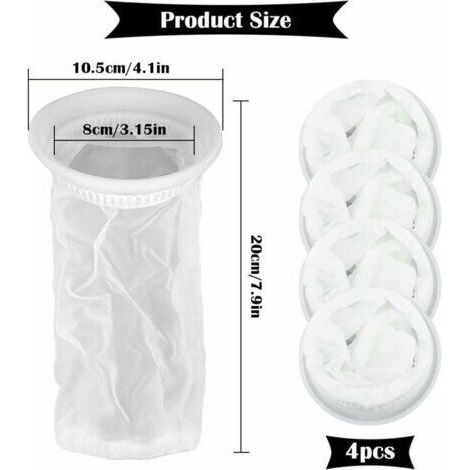 FENOPLASTICALot de 4 Filtres à Eau de Pluie pour Réservoir IBC 1000 litres, en Nylon avec Raccord pour Couvercle IBC (1/5)