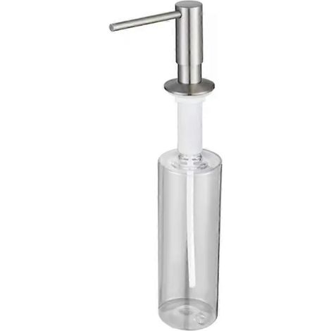 Distributeur de savon de cuisine chromé de 295 ml (10 oz) - Recharge facile et bec pivotant à 360° (1/5)