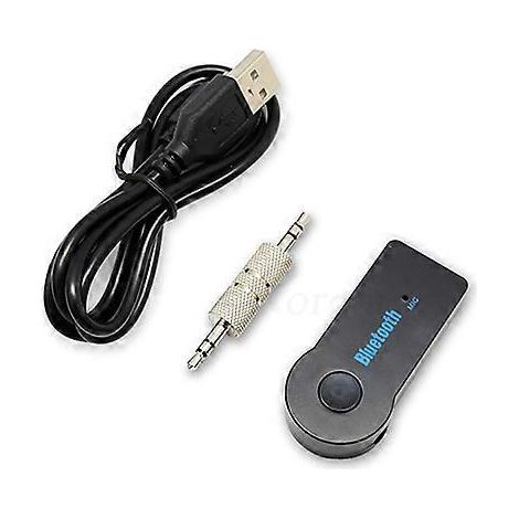 Émetteur-récepteur Bluetooth, adaptateur audio sans fil V4.2 pour voiture, kit mains libres, lecteur MP3, adaptateur audio stéréo, prise AUX. (1/5)