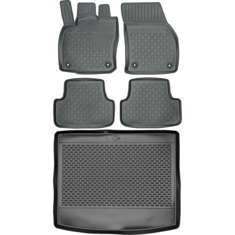 Skoda Karoq SUV a partir de 2017 SET - Alfombrillas para coche + alfombrilla para maletero