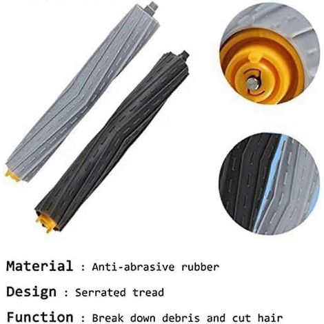 Brosse rotative de rechange pour iRobot Roomba 960, 980, 890, 880, 850, 860, 870, 895, 981, 985, 800 et 900 (séries 900 et 900). (1/4)