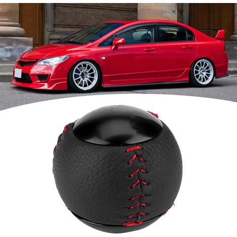 Schaltnadel mit Lederspitze M10 x 1,5 – Kompatibel mit Honda Civic CRZ Type R FA5 FG2 – Schwarz, 6-Gang (1/5)