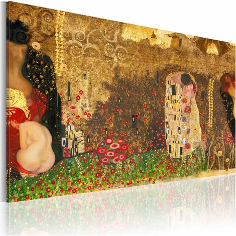 Tableau inspiration gustav klimt - 120 x 80 cm (1/4)