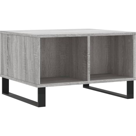 Maison Exclusive - Mesa de centro madera contrachapada gris Sonom