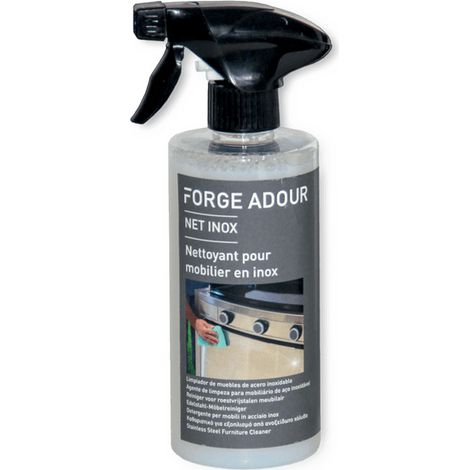 Forge Adour – Nettoyant plancha inox 500mL – Éclatant surfaces inox – Pulvérisation facile – Non alimentaire