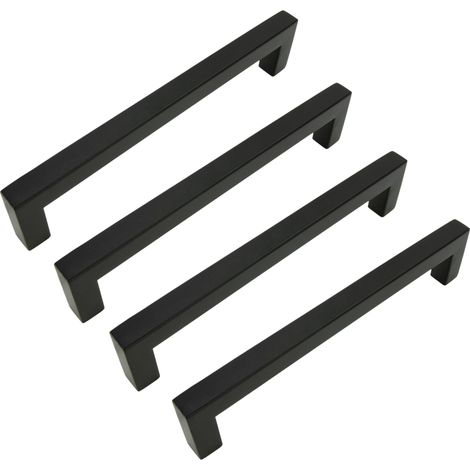 x Maniglia per mobili classica 160 mm nera (1/5)