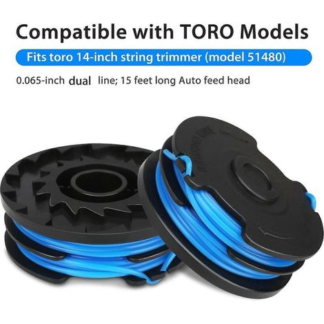 Carretel de Reposição L2k para Aparador de Grama Toro, Modell 88512 (1/4)
