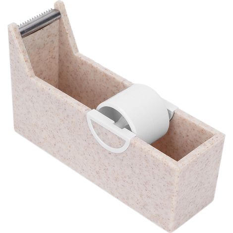 Dispenser de ruban à cils portable, support de coupe pour salon de beauté ou usage domestique, couleur beige. (1/5)