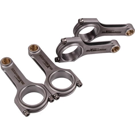 RACING 4340 CONNECTING RODS FOR VW GOLF MK3 A3 JETTA 2.0L ABF ABA 8V RODS CONROD (1/5)