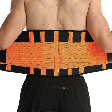 Ceinture de soutien lombaire respirante pour soulager les douleurs lombaires, idéale pour le travail (hommes/femmes).
