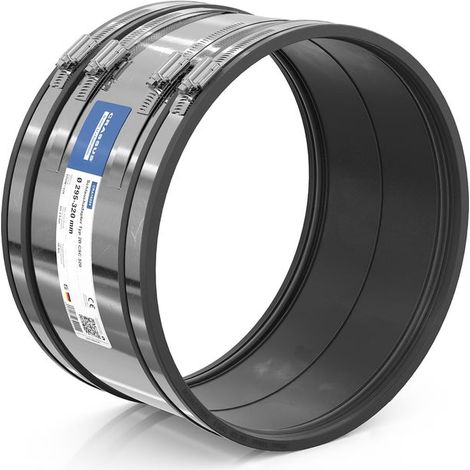 Adaptateur de flexible CR type 2B CSC 320 (295-320 mm), jusqu'à 2,5 bar, EPDM / V2A