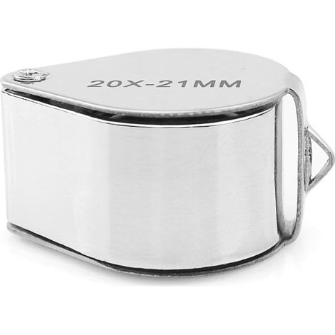 Loupe de poche pour bijoux 30x 21 mm, loupe de bijoutier pour bijoux, pierres, timbres, pièces de monnaie et montres. (1/5)