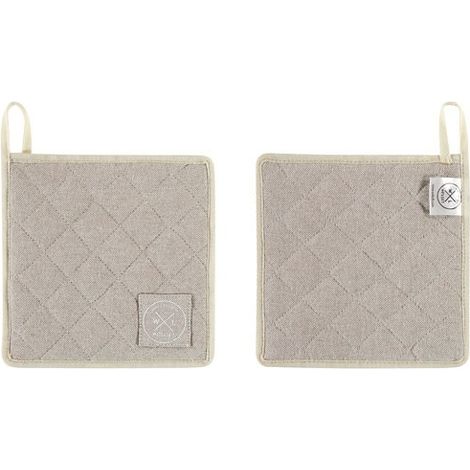 Lot 2 Maniques Sable Witloft Coton Recyclé, Protection Thermique - Witloft