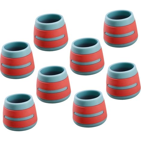 CCYKXAPE Table Leg Protectors, 8-Piece Set, Quick Installation without Screws or Drilling, Wear-Resistant, for Office and Dining Room Chairs
