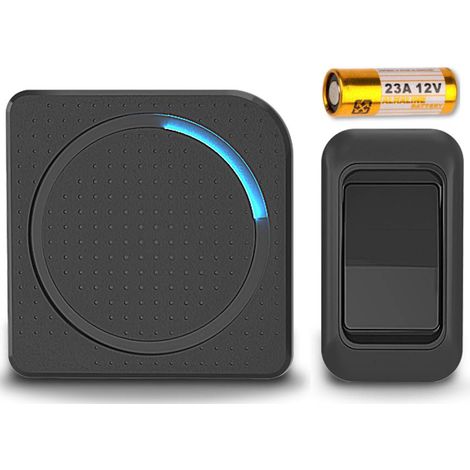 Timbre inalámbrico impermeable 230V Negro E602A (1/5)