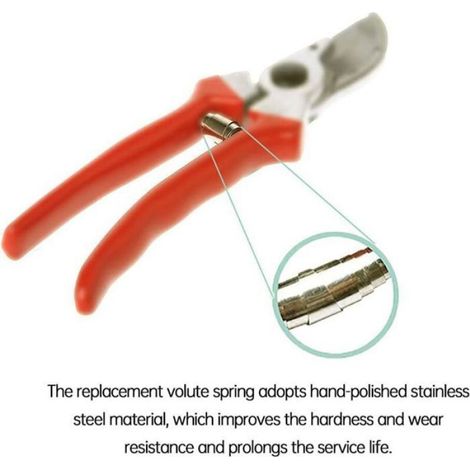 Ressort De Sécateur - Acier Inoxydable - Pour Cisailles De Jardin Et Élagage - 5,8 x 1 x 1 cm - Lot De 1 (1/5)